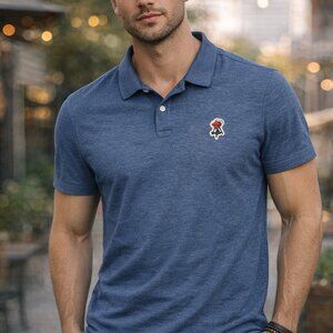 Original Penguin by Munsingwear Polo Shirt Blue Heather Short Sleeve Men’s Large